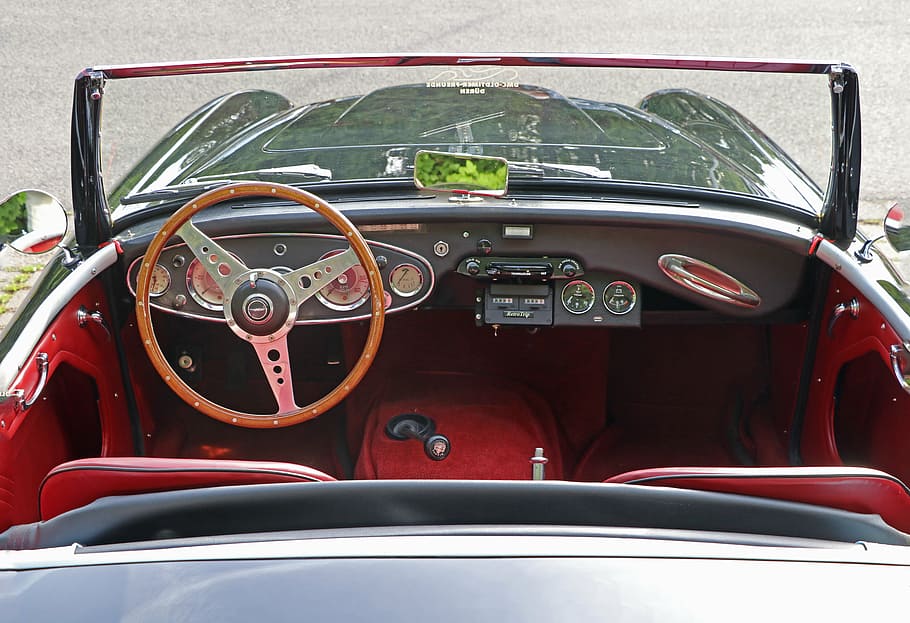 auto, oldtimer, classic, automotive, vehicles, pkw, dashboard HD wallpaper
