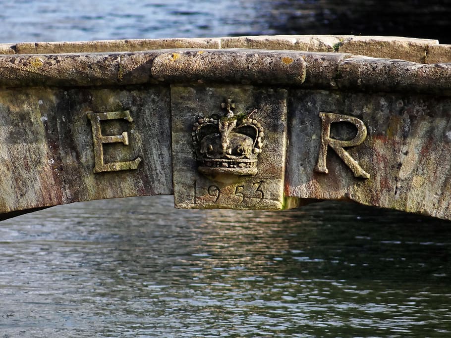 bridge, er, elizabeth, monarch, 1953, road, landmark, old, water HD wallpaper