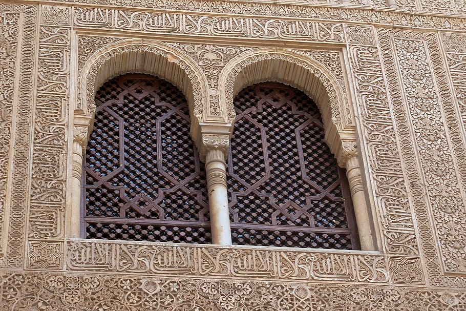 alhambra, granada, andalusia, medieval, palazzo, leoni, spain, HD wallpaper