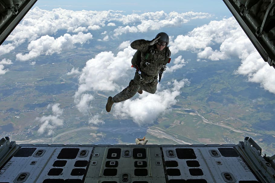 airborne jump wallpaper