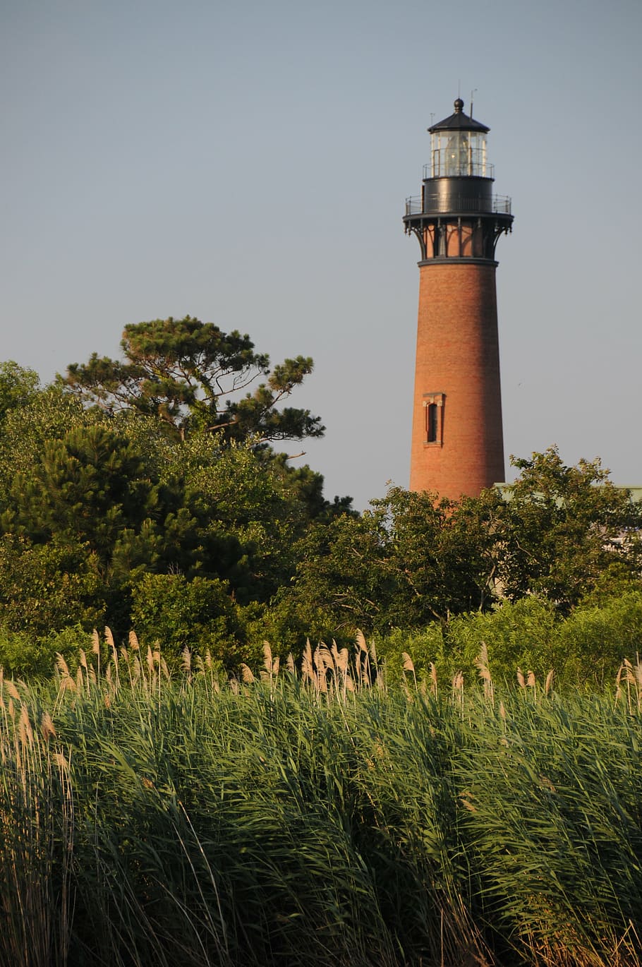 north caroline lighthouse, east coast lighthouse, outer banks, HD wallpaper