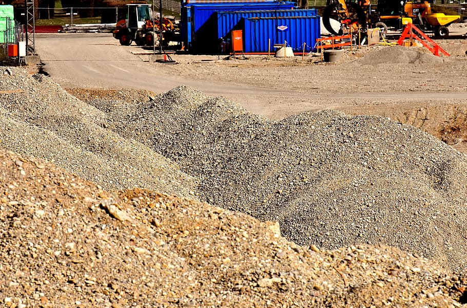 site, work, build, construction work, excavators, blade, industry HD wallpaper