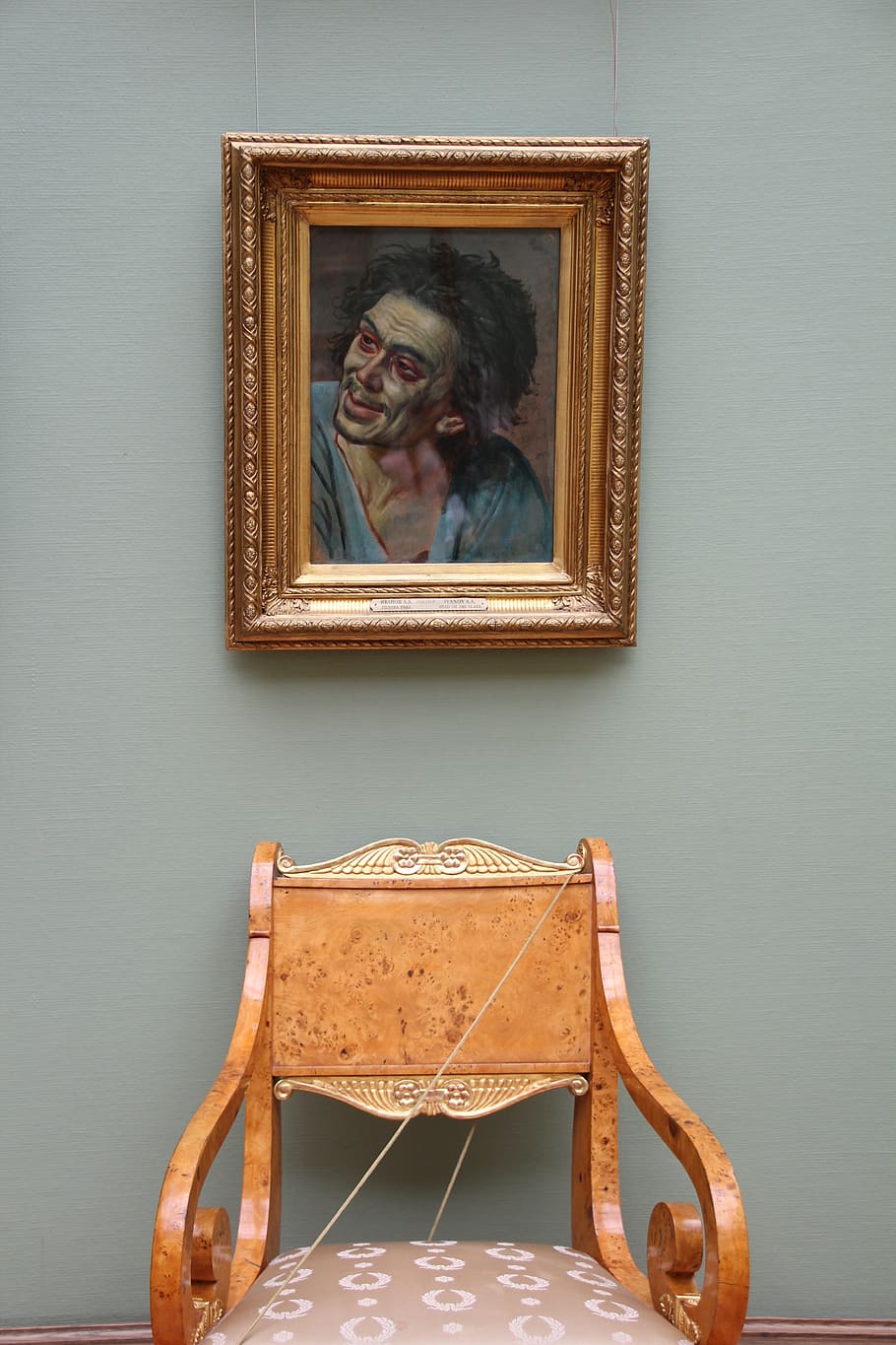 museum, chair, art, exhibition, image, painting, picture frame, HD wallpaper