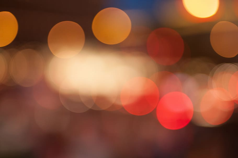 abstract, light, bokeh, illuminated, defocused, night, circle HD wallpaper