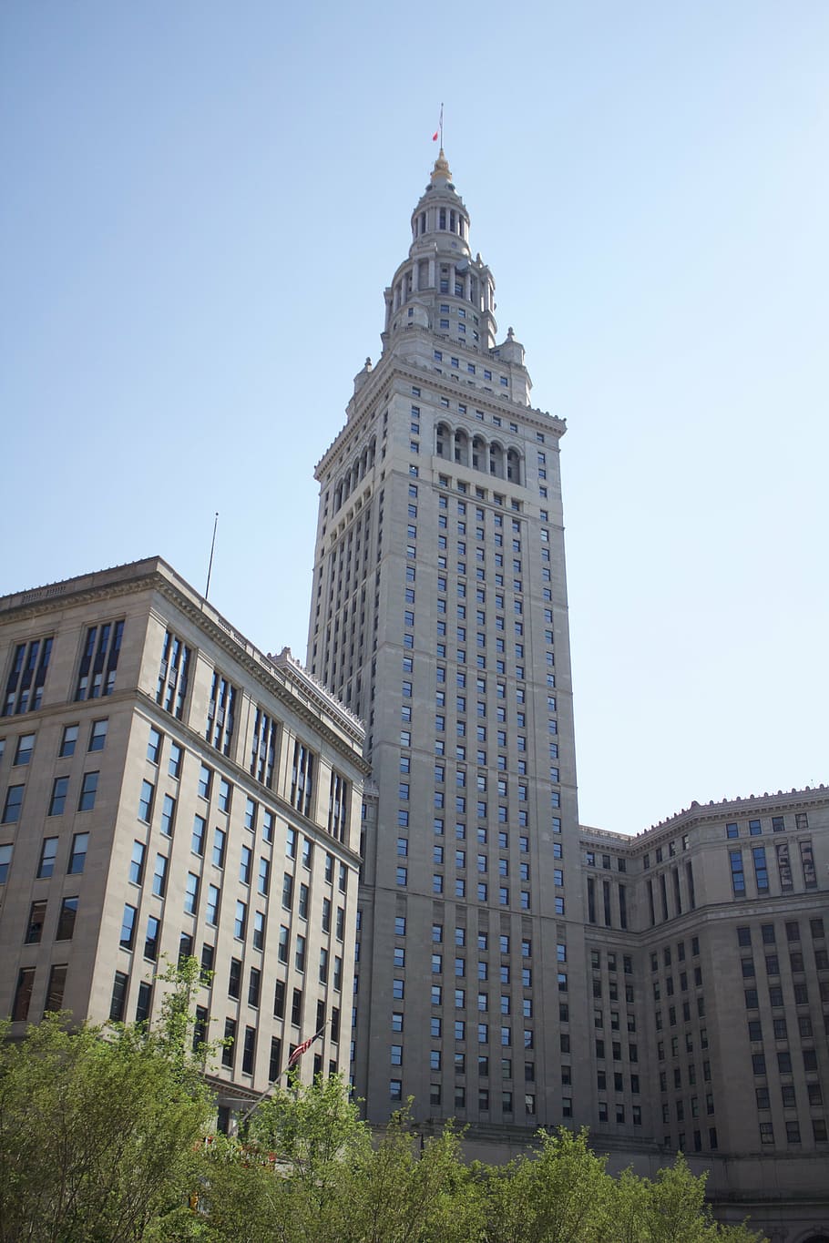 cleveland, building, skyscraper, architecture, summer, tower HD wallpaper