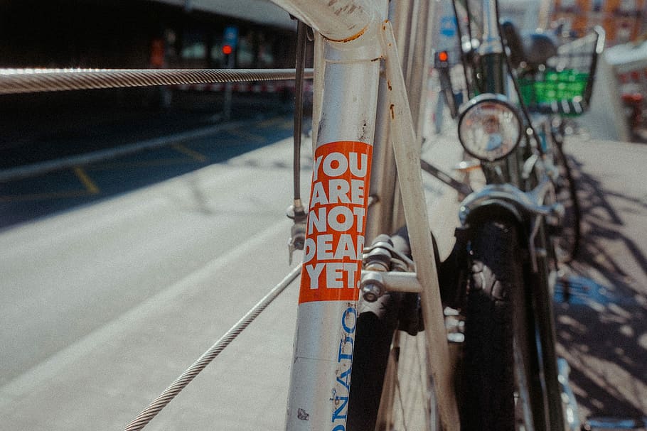 closeup photo of gray bicycle, transportation, city, mode of transportation HD wallpaper
