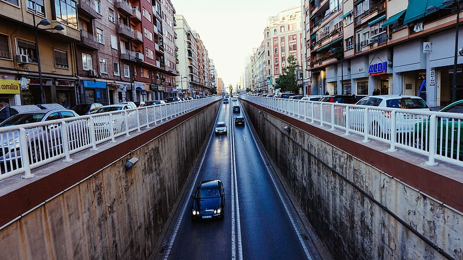 architecture, buildings, infrastructure, road, bridge, tunnel HD wallpaper