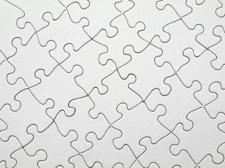 white jigsaw puzzle, match, fit, missing, complete, play, task, HD wallpaper