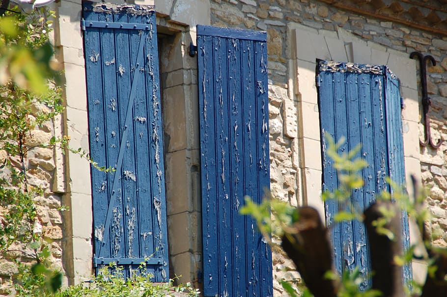 shutters open, window, house, wood - material, built structure HD wallpaper