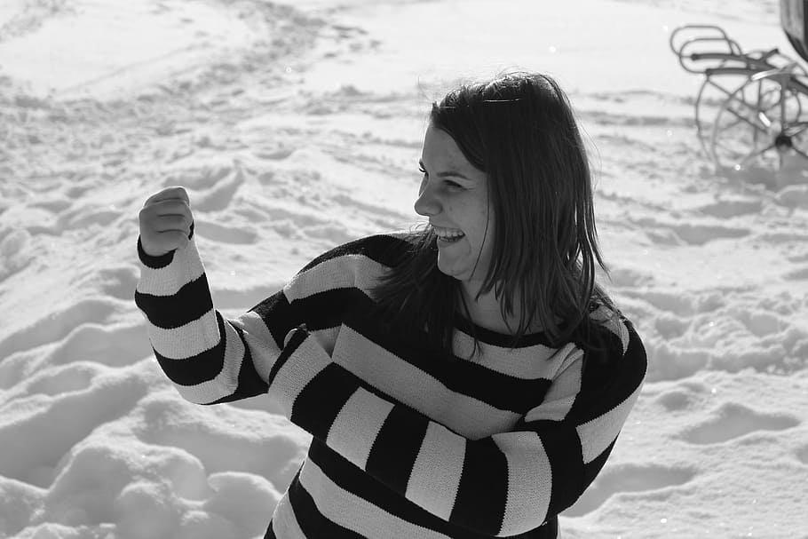 Fun, Lol, Yes, smiling, one person, happiness, one woman only HD wallpaper