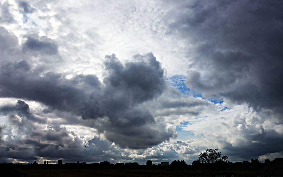 Clouds, Cumulus, Dramatic, sky, dramatic clouds, heavens, skyline HD wallpaper