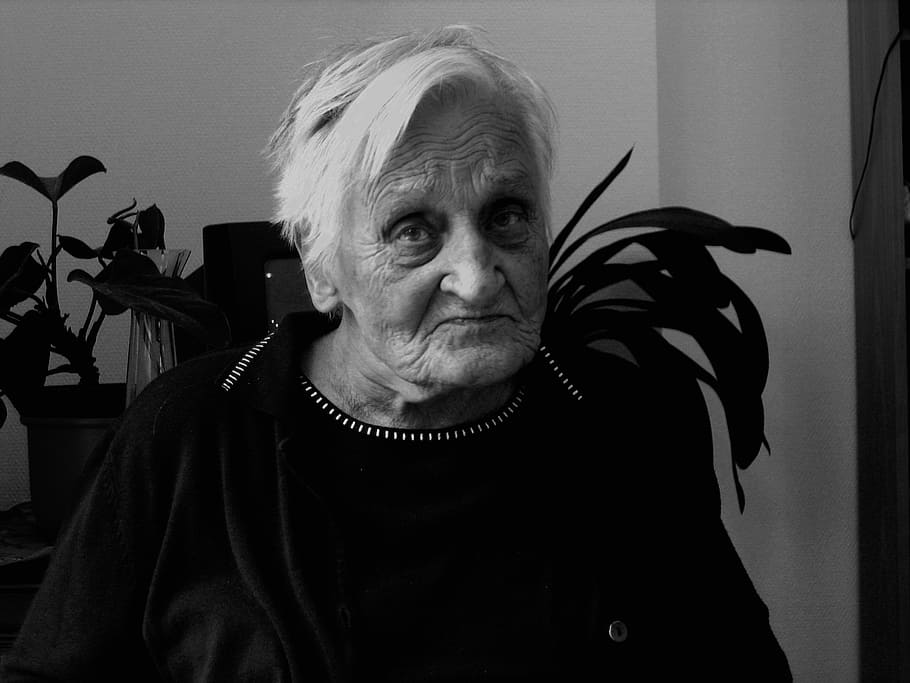 dependent, dementia, woman, old, age, alzheimer's, retirement home, HD wallpaper
