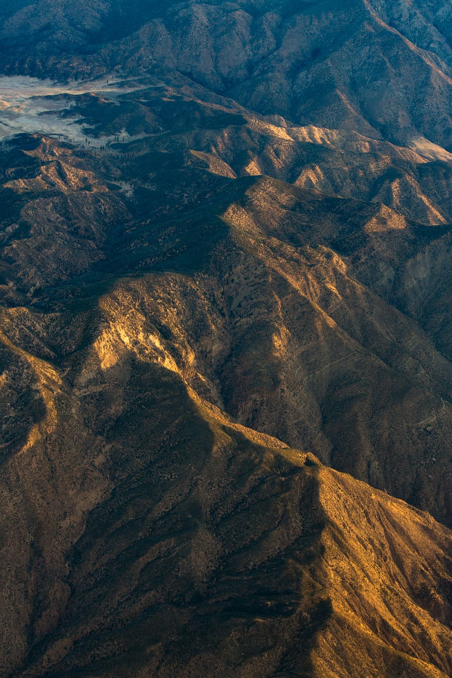 brown aerial mountain shot, aerial photography of mountain range HD wallpaper