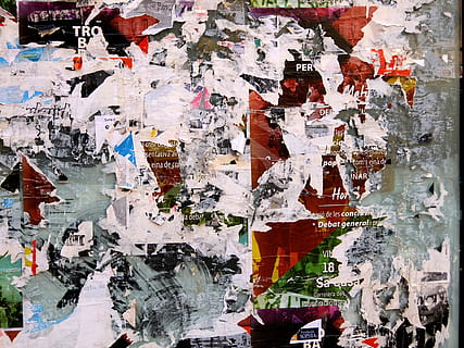 poster, torn, paper, snippets, backgrounds, wall - building feature HD wallpaper