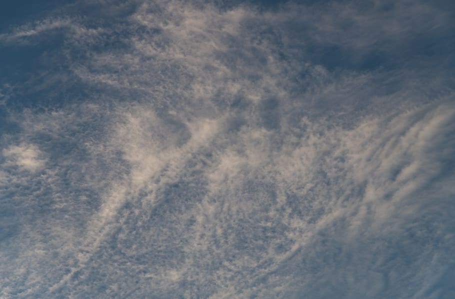 clouds, white, blue, fluffy, delicate, pattern, sky, background HD wallpaper