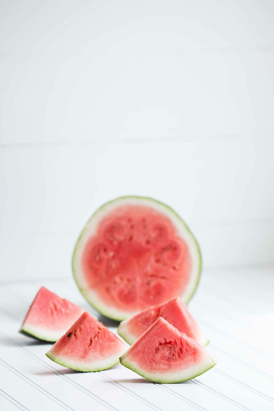 sliced water melon, photography of watermelon slices, fruit, cut watermelon, HD wallpaper