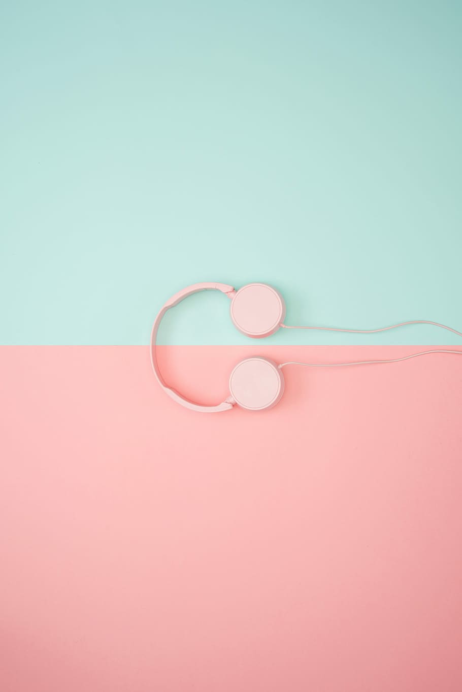 white corded headphones, pink headphones, object, sound, product HD wallpaper