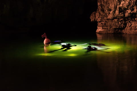 scuba, underwater, sub, pria, immersion, diving, torrent, night HD wallpaper