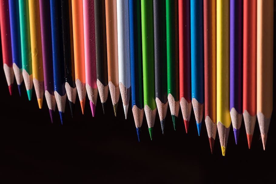 assorted-colored pencils, Wooden, Pegs, Pens, wooden pegs, colorful, HD wallpaper