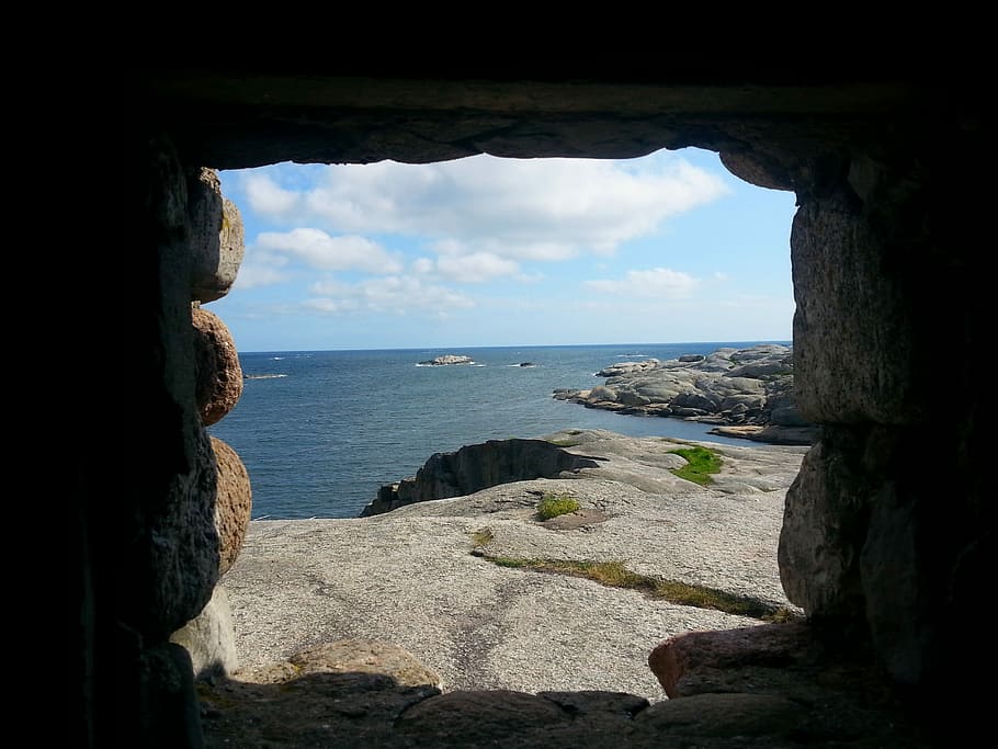 Cave, Window, View, Landscape, Travel, rock, ancient, architecture HD wallpaper