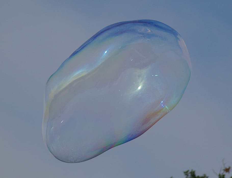 soap bubble, blubber, large, nature, fragility, mid-air, close-up HD wallpaper