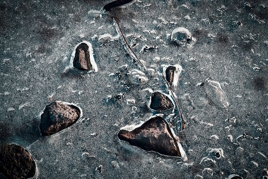 Ice, Frozen, Winter, Cold, Frost, structure, lines, background HD wallpaper