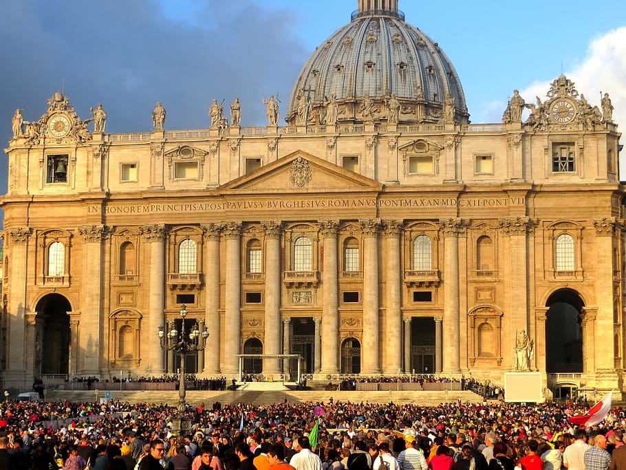 St Peter'S, Basilica, Vatican, Audience, catholic, religion HD wallpaper
