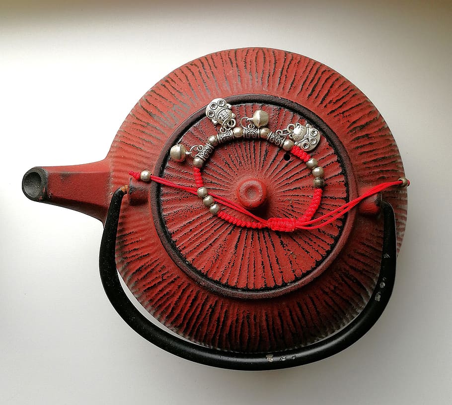 maker, tea, infuser, red, brick, china, tea party, studio shot HD wallpaper