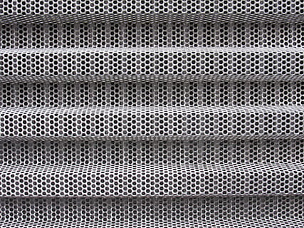 holes, sheet, folded, mudguard, perforated sheet, metal, grid HD wallpaper