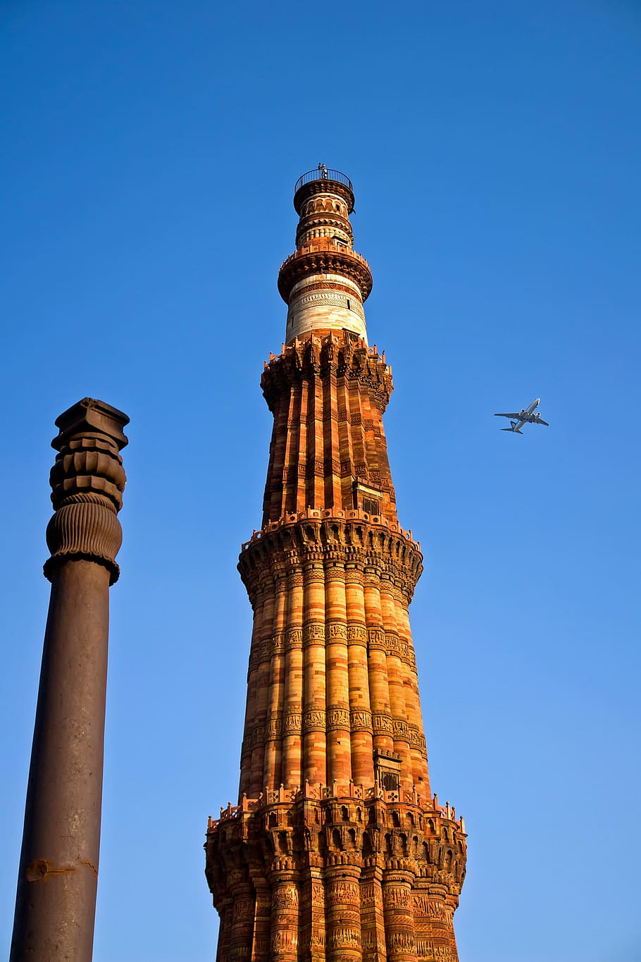 Ashoka Pillar, Qutab Minar, India, Delhi, metal, monument, national