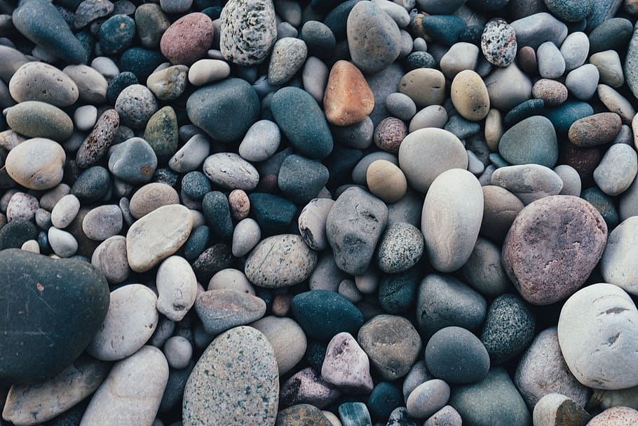 stone, pebbles, rocks, full frame, stone - object, solid, backgrounds HD wallpaper