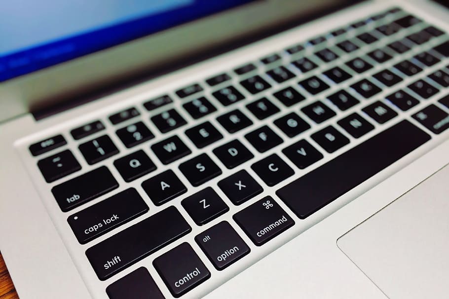 MacBook Pro turned-on, keyboard, computer, technology, laptop HD wallpaper