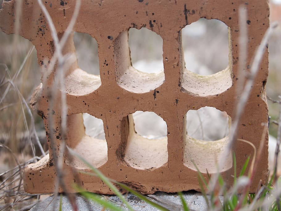 brick, old, trash, ruins, no people, day, close-up, full frame HD wallpaper