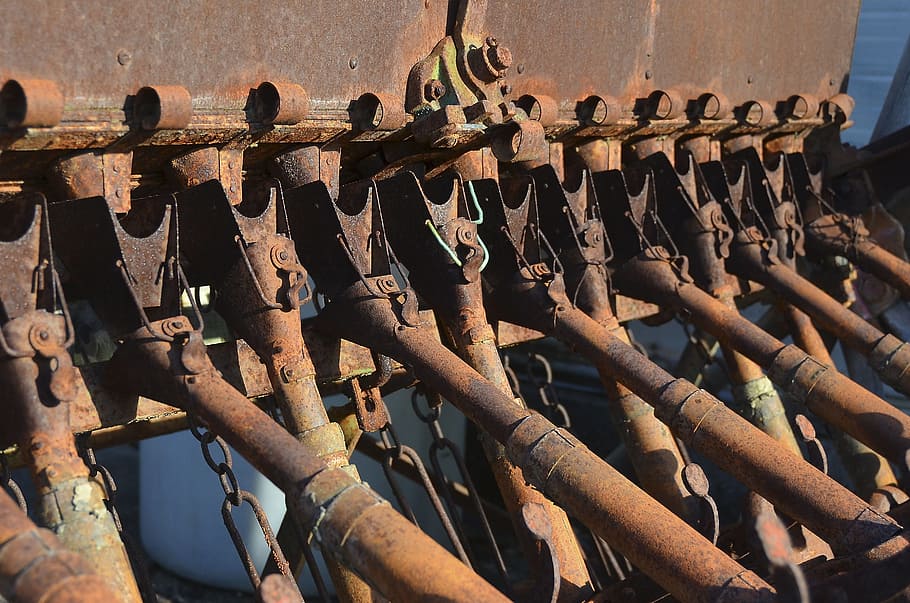 machine, stainless, agriculture, technology, old machine, rusted HD wallpaper