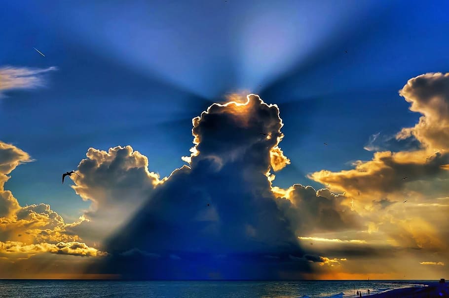 dusk, sea, sunset, cloud - sky, water, beauty in nature, scenics - nature HD wallpaper