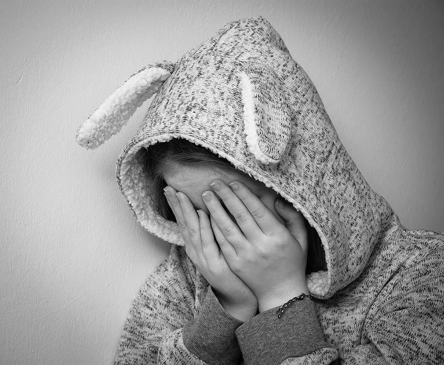 woman in hoodie, desperate, sad, depressed, cry, hopeless, loss