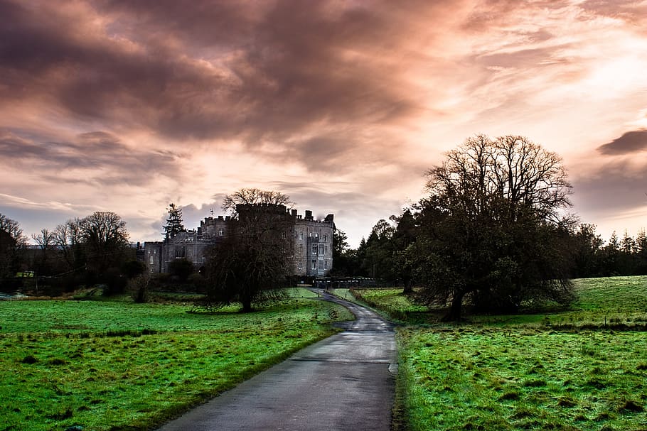 Castle, Ireland, Celtic, cloud - sky, rural scene, agriculture HD wallpaper