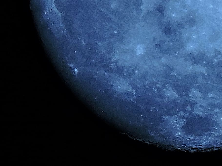 luna, night, sky, part, blue, astronomy, planet - Space, star - space HD wallpaper