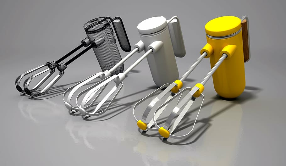 blender, drummer, kitchen, utensil, 3d, mixer, made, object HD wallpaper