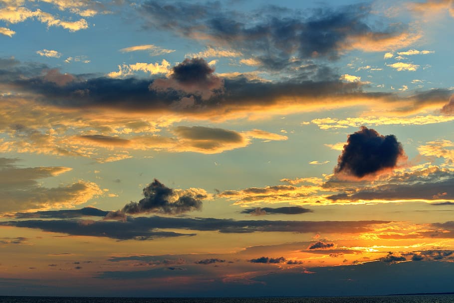 sky, sunset, evening, cloud - sky, beauty in nature, scenics - nature HD wallpaper