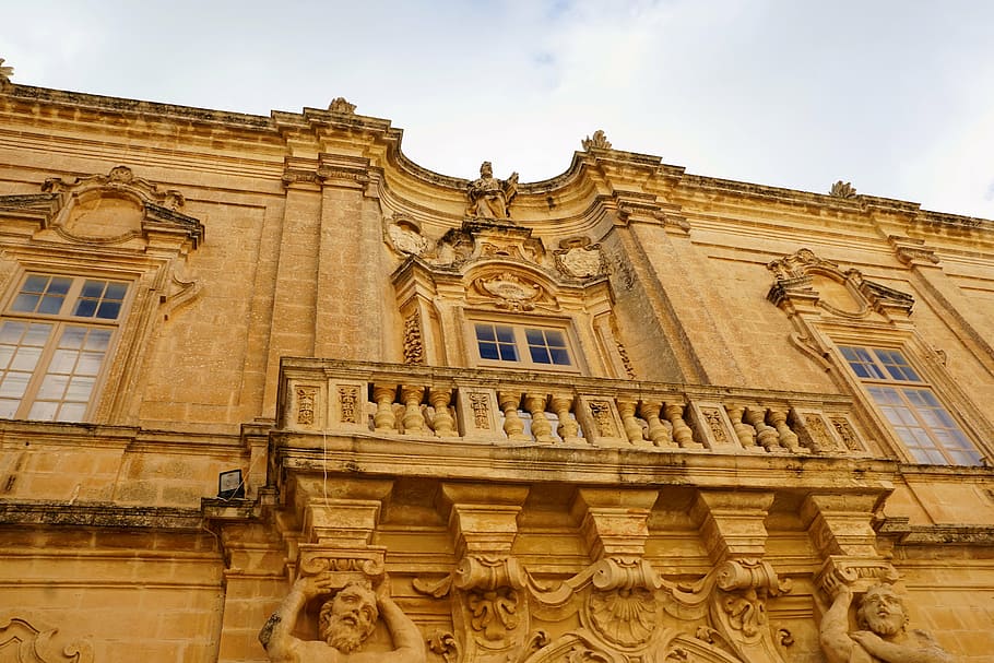 home, facade, old, window, mdina, malta, game of thrones, series HD wallpaper