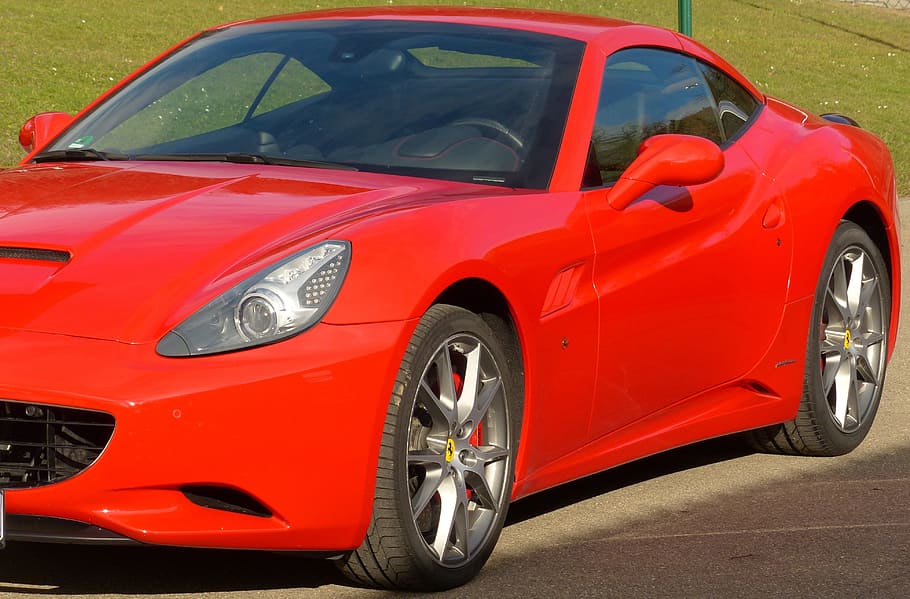 photo of red coupe, Auto, Ferrari, Fast, Sport, speed, expensive HD wallpaper