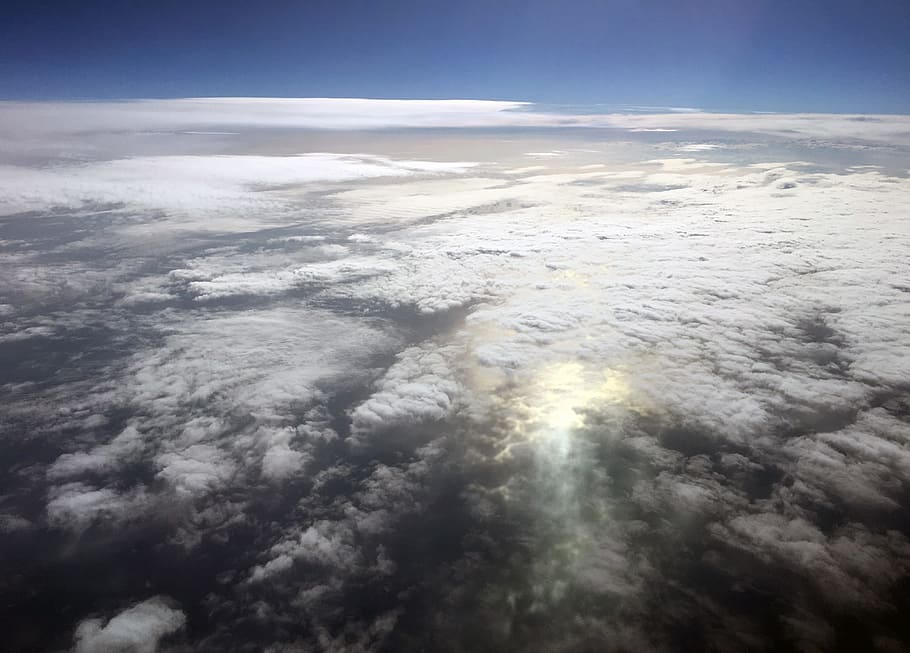 Sky, Cloud, Sea, blue, cloudy, cloudy sky, sky view, nature HD wallpaper