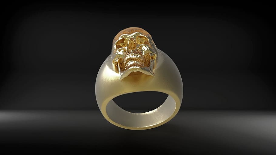 Buy GOLD SKULL RING, Unique Men Jewelry,chunky Ring, Gold Filled Ring,  Scary Ring, Sugar Skull Ring, Death Ring, Statement Ring, Mens Skull Ring  Online in India - Etsy