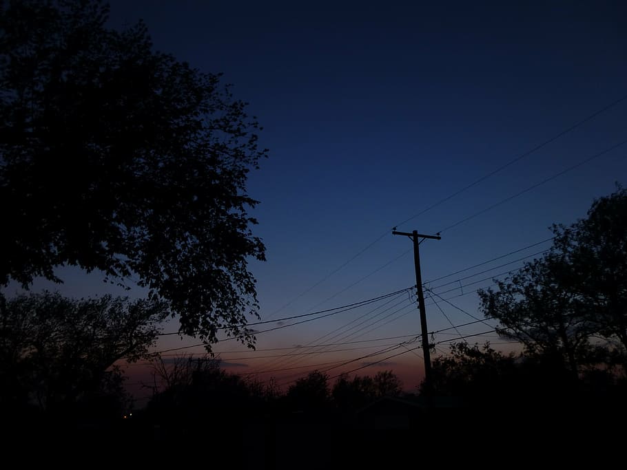 sky, clouds, sunset, tree, trees, nature, natural, kodak easyshare c433 HD wallpaper