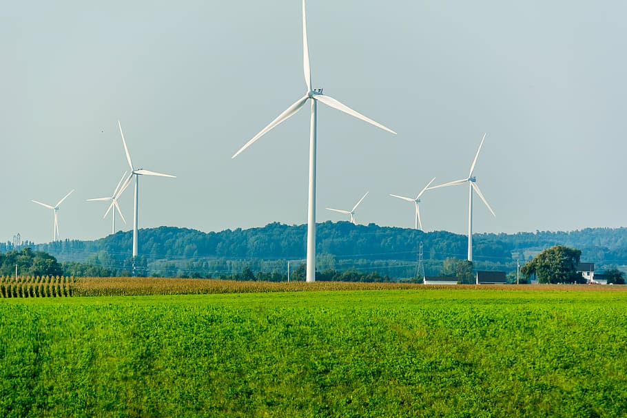 wind, power, energy, renewable, alternative, green, environmental, HD wallpaper