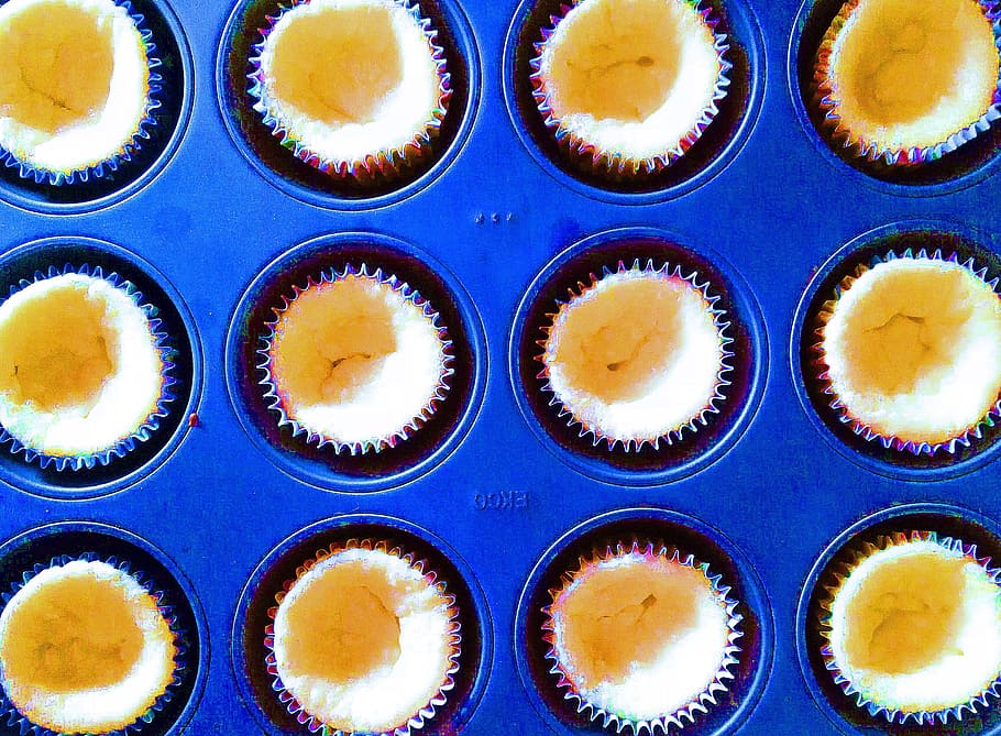 muffin, bake, tin, cupcake, bakery, homemade, food, fresh, pastry HD wallpaper