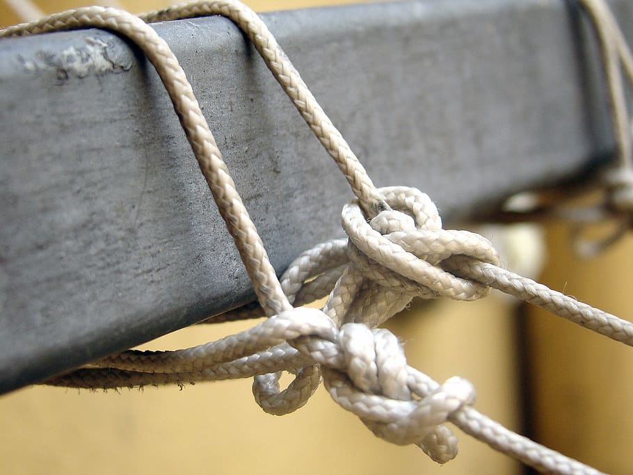 knot, close, textured, equipment, rope, strength, tied up, close-up HD wallpaper