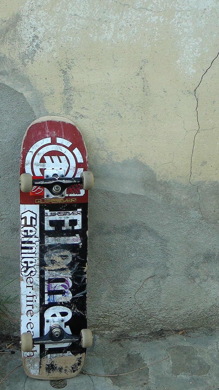 skateboard, old, wall, house, sports, wall - building feature HD wallpaper