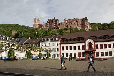 Heidelberg, Castle, Lock, Architecture, germany, square, historic building HD wallpaper